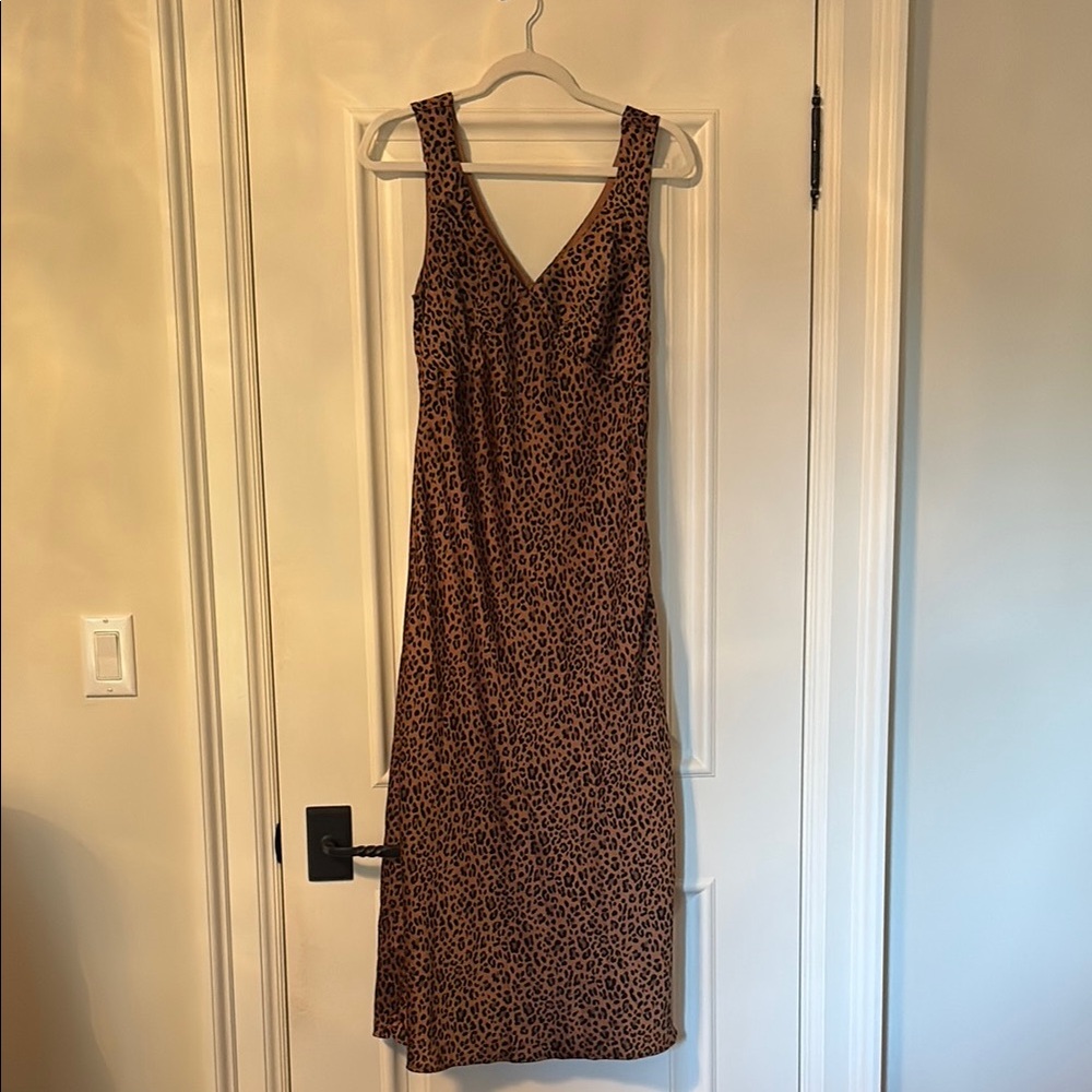 Leopard Print Slip Dress